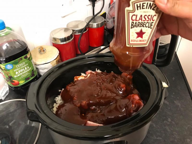 4 Step Slow Cooker BBQ Meaty Ribs